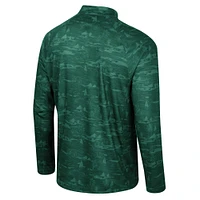 Men's Colosseum Green Michigan State Spartans Carson Raglan Quarter-Zip Jacket
