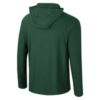 Men's Colosseum Green Michigan State Spartans Cloud Jersey Raglan Long Sleeve Hoodie T-Shirt