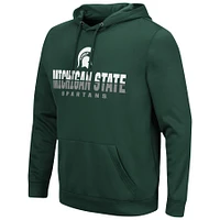 Men's Colosseum Green Michigan State Spartans Lantern Pullover Hoodie