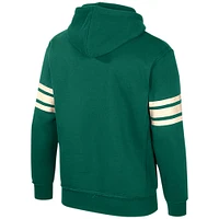 Pull à capuche vert Colosseum Michigan State Spartans saluant pour hommes