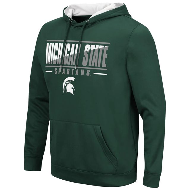 Chandail à capuchon Slash Stack 2.0 des Spartans de l'État du Michigan Colosseum Green pour hommes
