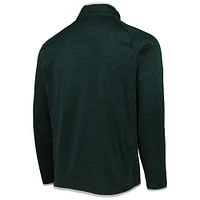 Men's Columbia Green Michigan State Spartans Canyon Point Omni-Shield Raglan Half-Zip Pullover Top