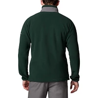 Men's Columbia  Green Michigan State Spartans Flanker IV Fleece Raglan Full-Zip Jacket