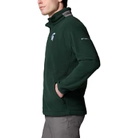 Men's Columbia  Green Michigan State Spartans Flanker IV Fleece Raglan Full-Zip Jacket