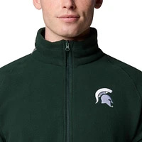 Men's Columbia  Green Michigan State Spartans Flanker IV Fleece Raglan Full-Zip Jacket