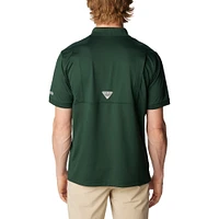 Men's Columbia Green Michigan State Spartans PFG Tamiami Omni-Shade Polo