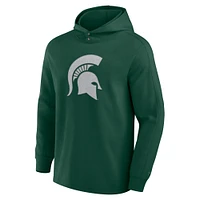 Men's Fanatics Green Michigan State Spartans Blaze Tri-Blend Pullover Hoodie