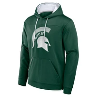 Men's Fanatics  Green Michigan State Spartans Defender Dot Faded Primary Pullover Hoodie