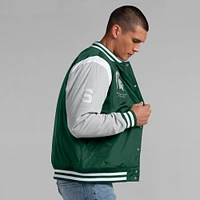 Men's Fanatics  Green Michigan State Spartans Elements Elite Full-Snap Jacket
