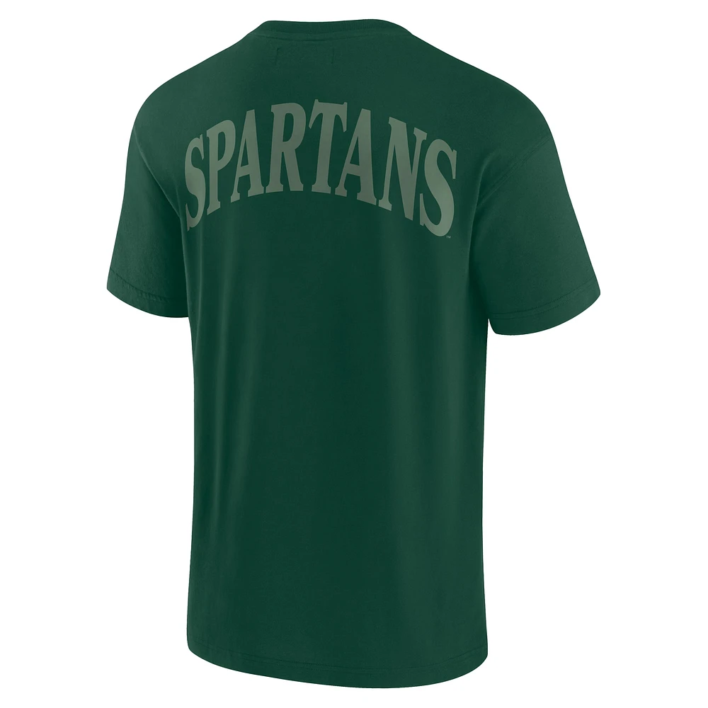 Men's Fanatics Green Michigan State Spartans Iconic T-Shirt