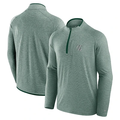 Veste à col montant et demi-zip pour homme Fanatics Green Michigan State Spartans