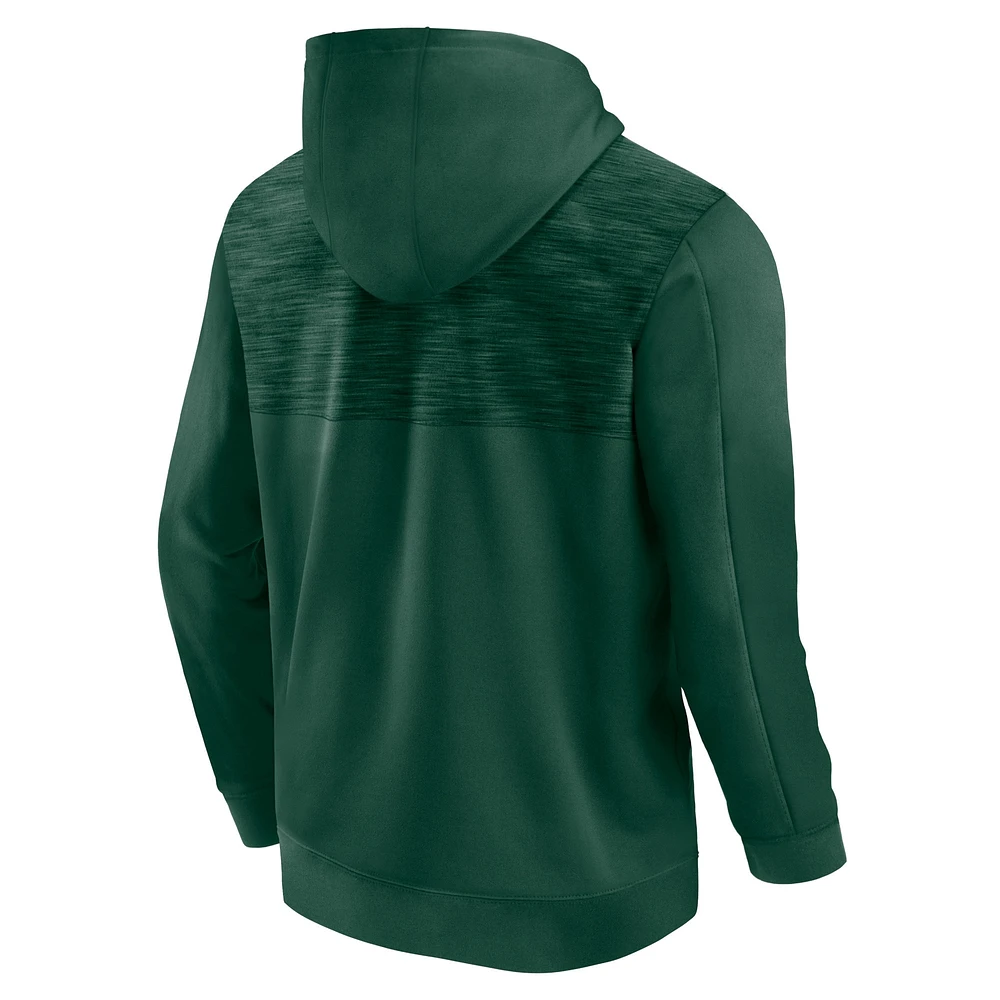 Men's Fanatics Green Michigan State Spartans Power Index Full-Zip Hoodie