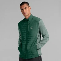 Men's Fanatics Green Michigan State Spartans Tonal Primary Logo Full-Zip Jacket