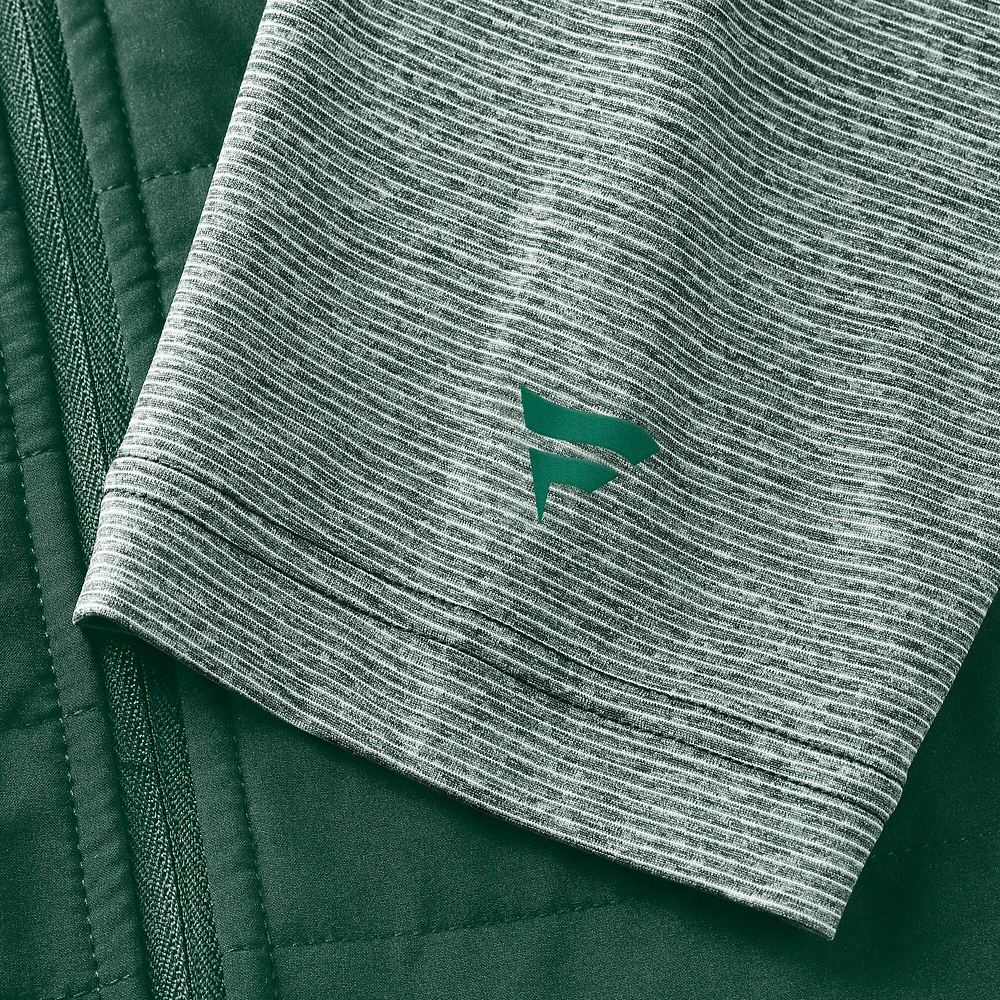Men's Fanatics Green Michigan State Spartans Tonal Primary Logo Full-Zip Jacket