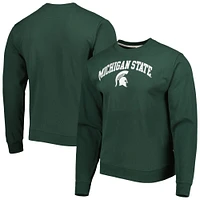 Men's League Collegiate Wear Green Michigan State Spartans 1965 Arch Essential Sweatshirt léger