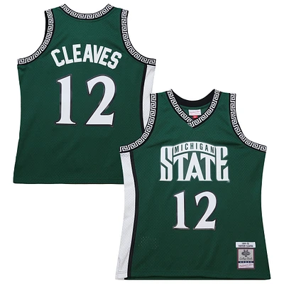 Maillot Swingman Mitchell & Ness Mateen Cleaves vert pour homme des Spartans de l'État du Michigan 1999/2000