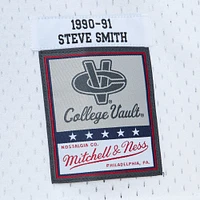 Men's Mitchell & Ness Steve Smith White Michigan State Spartans 125th Basketball Anniversary 1990 Throwback Fashion Jersey