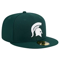 Men's New Era Green Michigan State Spartans 59FIFTY Fitted Hat