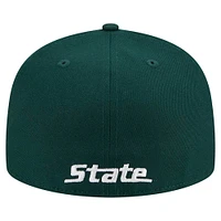 Men's New Era Green Michigan State Spartans 59FIFTY Fitted Hat