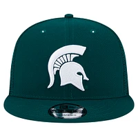 Men's New Era Green Michigan State Spartans Trucker 9FIFTY Snapback Hat