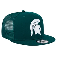 Men's New Era Green Michigan State Spartans Trucker 9FIFTY Snapback Hat