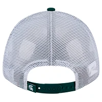 Men's New Era  Green Michigan State Spartans Trucker 9FORTY Adjustable Hat