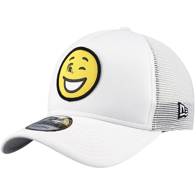 Casquette réglable Wink Foam Trucker New Era pour hommes, Michigan State Spartans, blanc