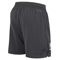 Men's Nike Anthracite Michigan State Spartans 2024 Sideline Performance Mesh Shorts