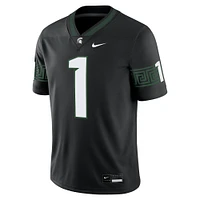 Men's Nike Black Michigan State Spartans Alternate Game Jersey
