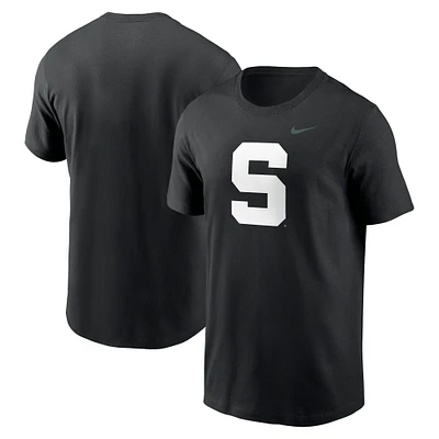 T-shirt Nike noir avec logo alternatif Michigan State Spartans Primetime pour homme