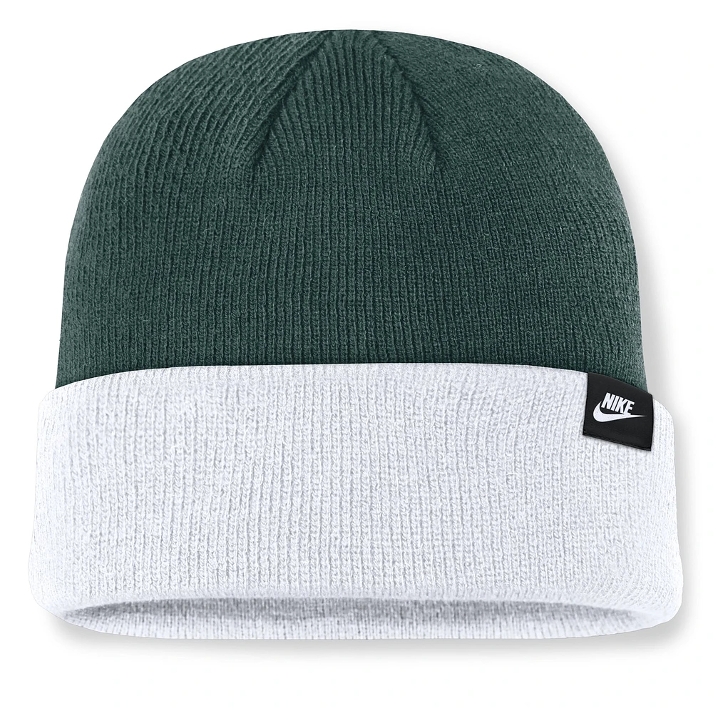 Men's Nike Green/White Michigan State Spartans Legacy Terra Cuffed Knit Hat
