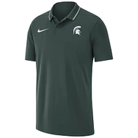 Men's Nike Green Michigan State Spartans 2023 Coaches Performance Polo