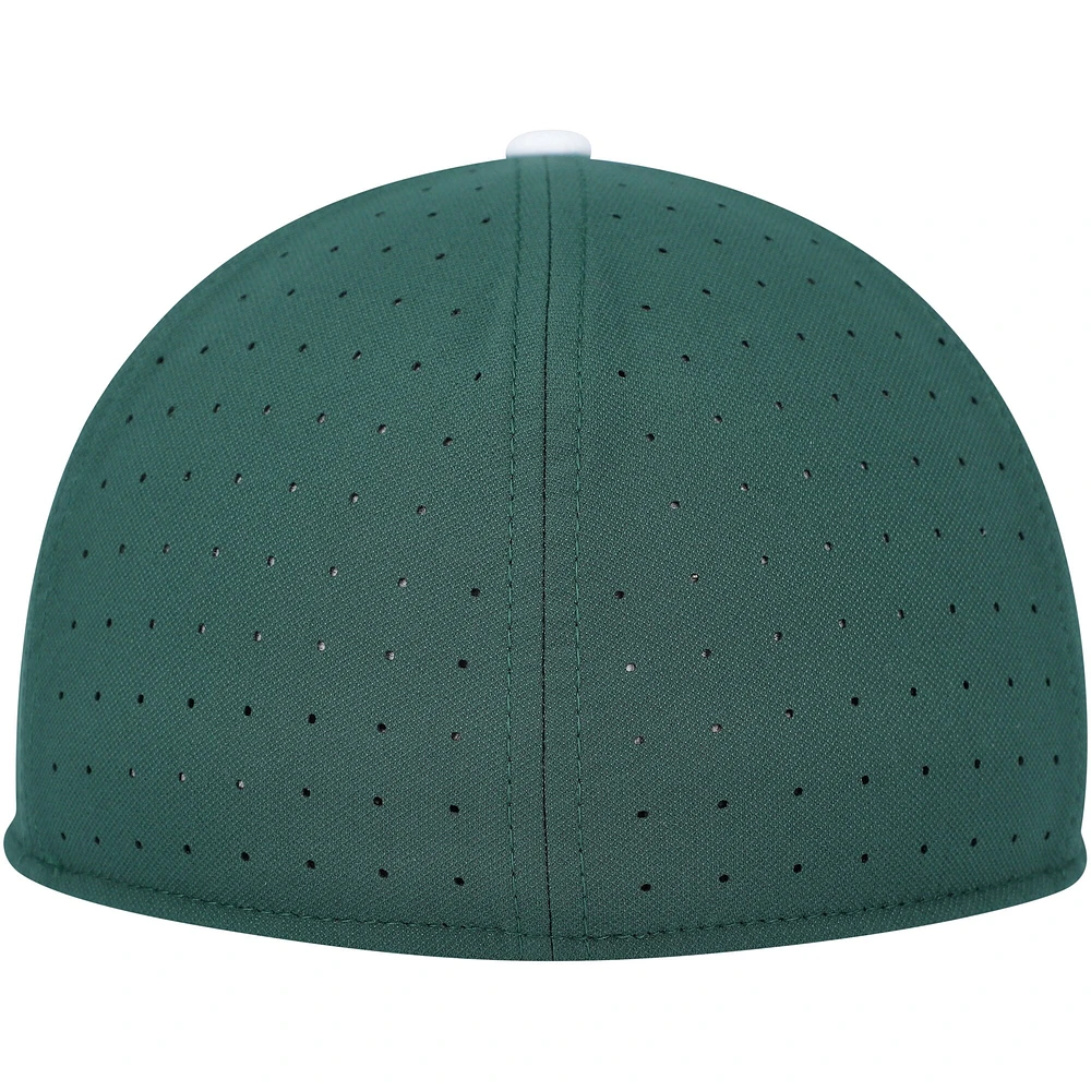 Men's Nike Green Michigan State Spartans Aero True Baseball Performance Fitted Hat