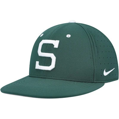 Casquette ajustée Nike Michigan State Spartans Aero True Baseball Performance pour homme