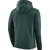 Men's Nike Green Michigan State Spartans Arch Club Fleece Pullover V-Neck Hoodie
