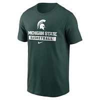 Men's Nike Green Michigan State Spartans Basketball T-Shirt