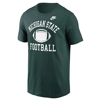 Men's Nike Green Michigan State Spartans Legacy Football Icon T-Shirt
