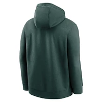 Men's Nike Green Michigan State Spartans Legacy Foundational Two-Hit Club Performance Pullover Hoodie