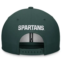 Casquette Snapback Pro Bill On-Field Michigan State Spartans Nike verte pour homme