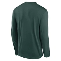 Men's Nike Green Michigan State Spartans Primetime Alternate Logo Legend Long Sleeve T-Shirt