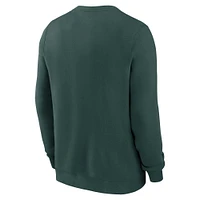 Men's Nike Green Michigan State Spartans Primetime Fleece Pullover Sweatshirt
