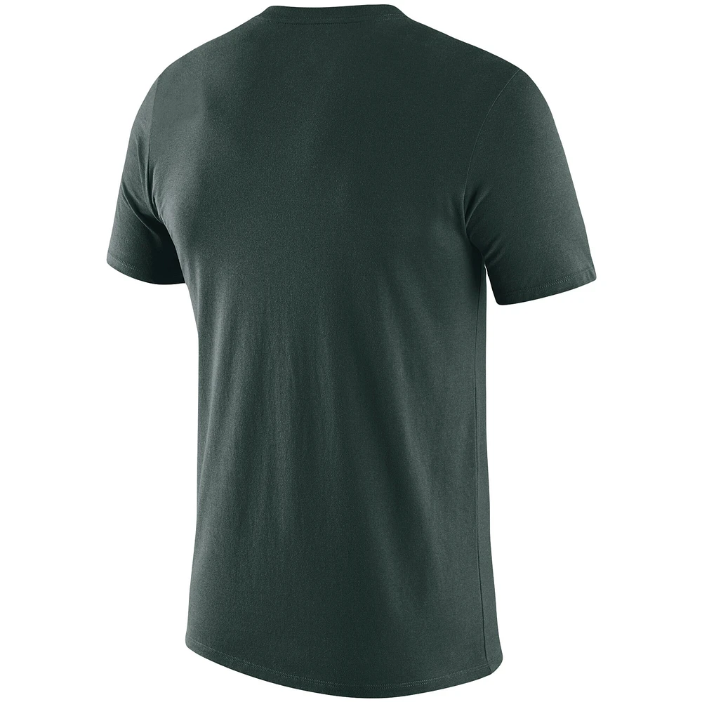 T-shirt Nike Performance Vert Michigan State Spartans School Logo Legend pour Homme