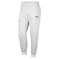 Men's Nike Heather Gray Michigan State Spartans Club Cargo Jogger Pants