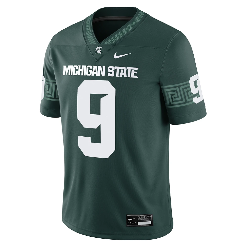 Men's Nike Kenneth Walker III Green Michigan State Spartans Alumni Game Jersey