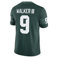 Men's Nike Kenneth Walker III Green Michigan State Spartans Alumni Game Jersey