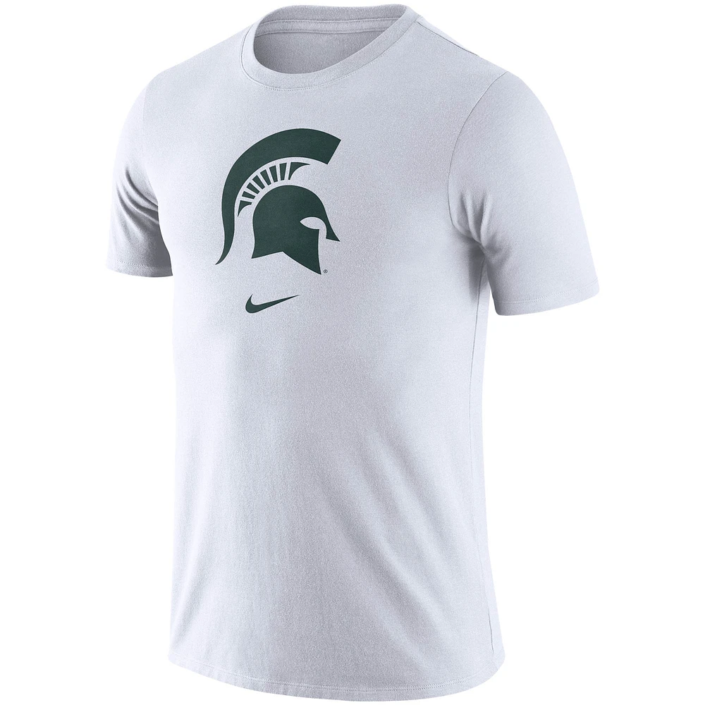 Men's Nike White Michigan State Spartans Essential Logo T-Shirt