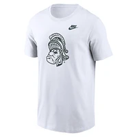 Men's Nike White Michigan State Spartans Legacy Alternate Logo T-Shirt