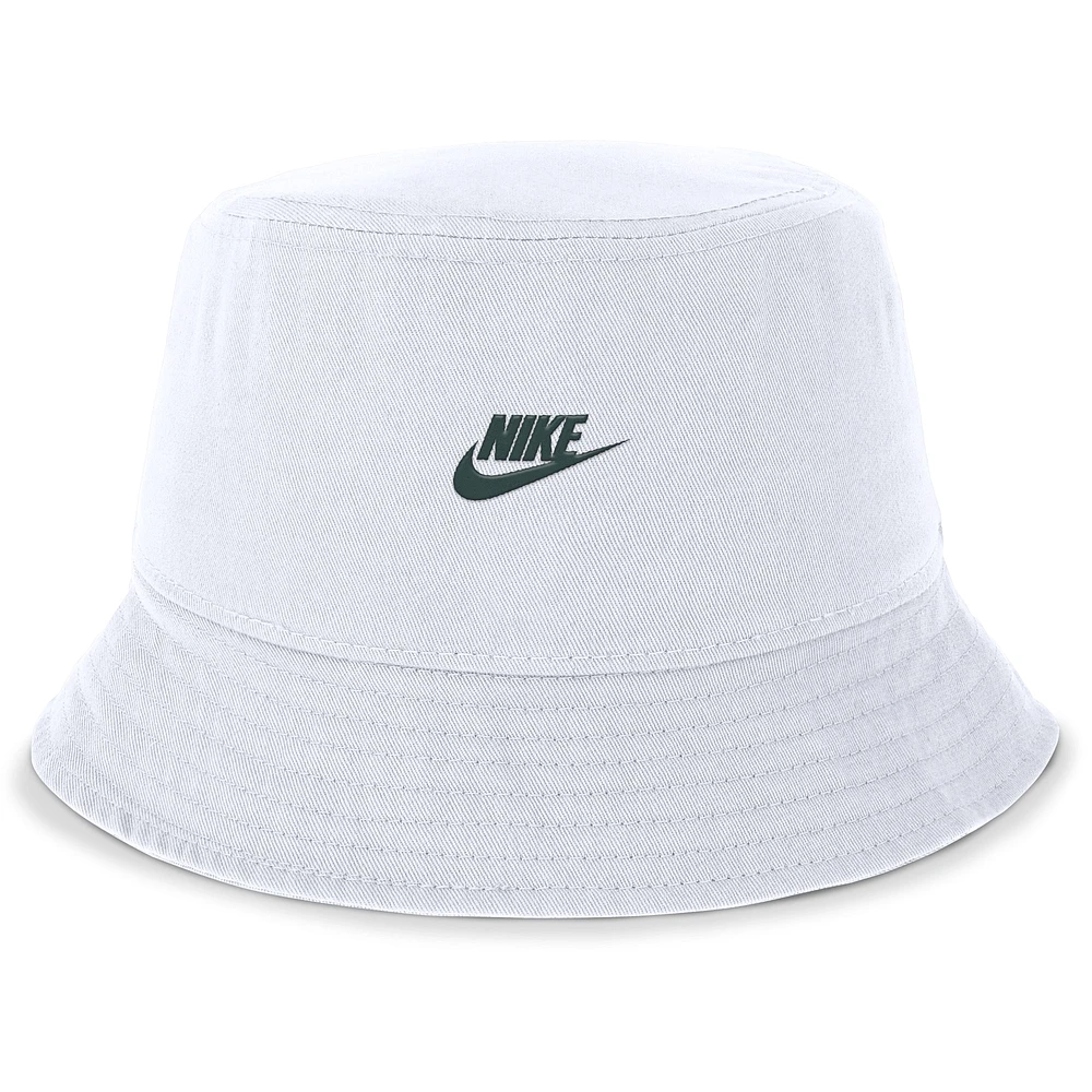 Men's Nike White Michigan State Spartans Legacy Apex Bucket Hat