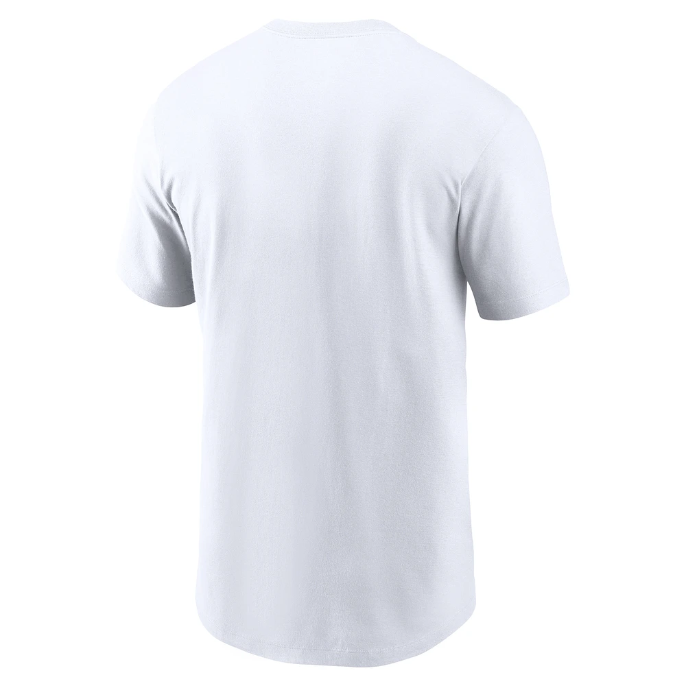 T-shirt Nike pour homme blanc Michigan State Spartans Local Ultimate Chant