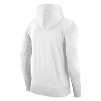Men's Nike White Michigan State Spartans Performance Pullover Hoodie